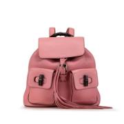 Pre-owned Leather shoulder-bags Gucci Vintage , Pink , Dames