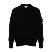 Zwarte Truien voor Mannen Stone Island , Black , Heren