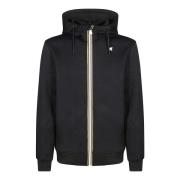 Sportieve Hoodie Spacer Jas K-Way , Black , Heren