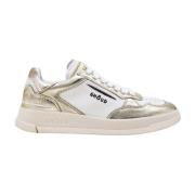 Lage Geborstelde Sneaker Ghoud , White , Dames