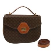 Pre-owned Leather celine-bags Celine Vintage , Brown , Dames