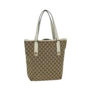 Pre-owned Canvas gucci-bags Gucci Vintage , Beige , Dames