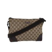 Pre-owned Canvas gucci-bags Gucci Vintage , Beige , Dames