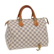 Pre-owned Canvas handbags Louis Vuitton Vintage , Beige , Dames