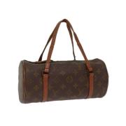 Pre-owned Canvas handbags Louis Vuitton Vintage , Brown , Dames