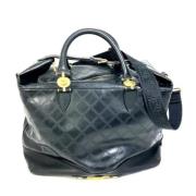 Pre-owned Rubber handbags Versace Pre-owned , Black , Dames