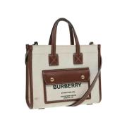 Pre-owned Canvas handbags Burberry Vintage , Beige , Dames