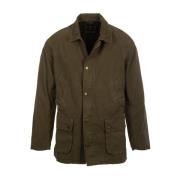 Groene Casual Ashby Jassen Barbour , Green , Heren