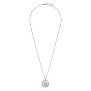 Interlocking ketting in roze goud, mop, diamanten GG pavé Gucci , Yell...