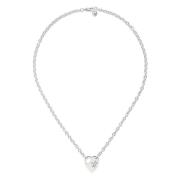 Handelsmerk ketting in sterling zilver met hartmotief en detail van ha...