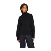 Hoge hals lange mouw trui Vila , Black , Dames