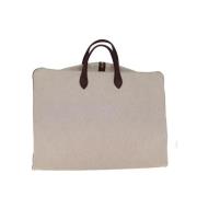 Pre-owned Cotton handbags Hermès Vintage , Beige , Dames