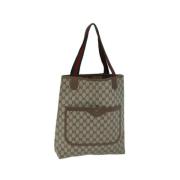 Pre-owned Canvas gucci-bags Gucci Vintage , Beige , Dames