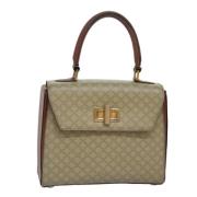 Pre-owned Leather celine-bags Celine Vintage , Beige , Dames