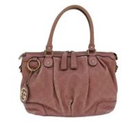 Pre-owned Leather gucci-bags Gucci Vintage , Brown , Dames