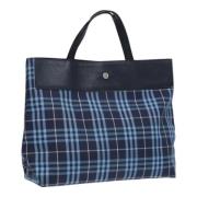 Pre-owned Nylon handbags Burberry Vintage , Blue , Dames