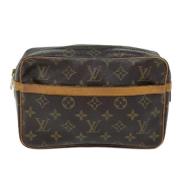 Pre-owned Canvas clutches Louis Vuitton Vintage , Brown , Dames