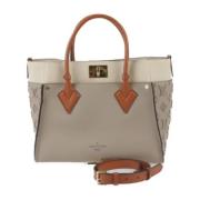 Pre-owned Leather handbags Louis Vuitton Vintage , Beige , Dames