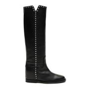 Zwarte Laarzen Santa Monica Stijl Via Roma 15 , Black , Dames