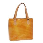 Pre-owned Leather handbags Louis Vuitton Vintage , Yellow , Dames