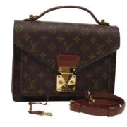 Pre-owned Canvas louis-vuitton-bags Louis Vuitton Vintage , Brown , Da...