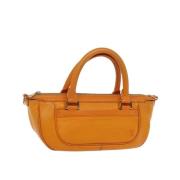 Pre-owned Leather louis-vuitton-bags Louis Vuitton Vintage , Orange , ...