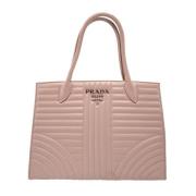 Pre-owned Leather prada-bags Prada Vintage , Pink , Dames