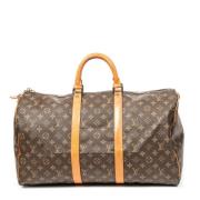 Pre-owned Coated canvas handbags Louis Vuitton Vintage , Brown , Dames