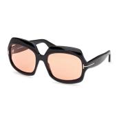 Stijlvolle zonnebril Ft1155 REN 05E Tom Ford , Black , Dames