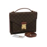 Pre-owned Coated canvas handbags Louis Vuitton Vintage , Brown , Dames