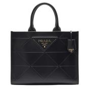 Pre-owned Leather totes Prada Vintage , Black , Dames