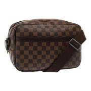 Pre-owned Canvas shoulder-bags Louis Vuitton Vintage , Brown , Dames