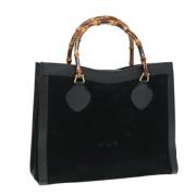 Pre-owned Suede handbags Gucci Vintage , Black , Dames