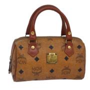 Pre-owned Leather handbags MCM Pre-owned , Brown , Dames