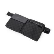 Pre-owned Canvas crossbody-bags Gucci Vintage , Black , Dames