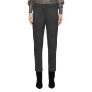 Losse Jersey Ritsbroek Dondup , Black , Dames