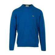 Heldere Blauwe Trui Lacoste , Blue , Heren