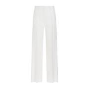 Crepe broek in ivoor Valentino , White , Dames