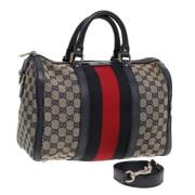 Pre-owned Canvas handbags Gucci Vintage , Brown , Dames