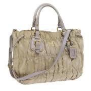 Pre-owned Nylon prada-bags Prada Vintage , Beige , Dames