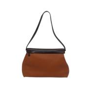 Pre-owned Leather shoulder-bags Hermès Vintage , Brown , Dames