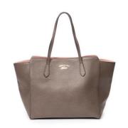 Pre-owned Leather totes Gucci Vintage , Brown , Dames