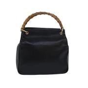 Pre-owned Leather handbags Gucci Vintage , Black , Dames