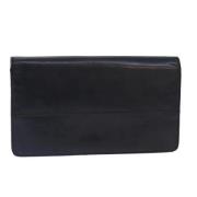 Pre-owned Leather wallets Chanel Vintage , Black , Heren