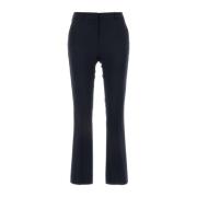 Midnight Blue Wool Stretch Pant PT Torino , Blue , Dames