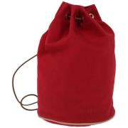 Pre-owned Canvas shoulder-bags Hermès Vintage , Red , Dames