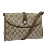 Pre-owned Leather gucci-bags Gucci Vintage , Beige , Dames