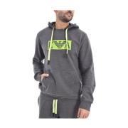 Katoenen hoodie met logoprint Emporio Armani , Gray , Heren