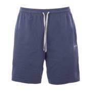 Stretch katoenen shorts - Slim Fit Hugo Boss , Blue , Heren