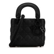 Pre-owned Leather handbags Dior Vintage , Black , Dames